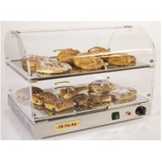 Vetrina Espositiva da Banco per Cornetti - Brioches - Snack Calda 2 Piani cm 70